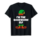 I'm The Bookworm Elf Family Pajama Christmas Book Reader T-Shirt