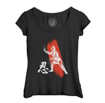 T-Shirt Femme Col Echancré Ninja Arts Matiaux Manga Japon Asie Culture