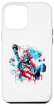 iPhone 12 Pro Max American Style Statue of Liberty Spray Paint Case