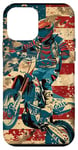 Coque pour iPhone 12 mini Bleu Bohème Ethnique Motocross Drapeau Américain Dirt Bike Rider