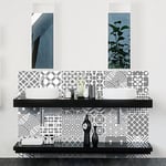 24 Stickers adhésifs carrelages | Sticker Autocollant Carreaux de Ciment - Mosaïque carrelage Mural Salle de Bain et Cuisine | Carreaux de Ciment adhésif Mural - azulejos - 15 x 15 cm - 24 pièces