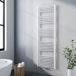 Meykoers Sèche-serviette à eau chaude 1600x500mm Blanc vertical Radiateur eau chaude, 654W Sèche-serviette chauffage central