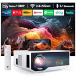 ZDK Mini videoprojecteur,Projecteur Video Portable Native 1080P,Retroprojecteur Home Cinéma 20000 lumens,Compatible iOS/Android/PC/PS5/TV Stick/HDMI/USB