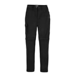 Craghoppers Womens/Ladies Expert Kiwi Convertible Trousers (Black) - Size 14 Long