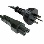 2M AUSTRALIAN MAINS PLUG TO C5 CLOVER LEAF" SOCKET CABLE"