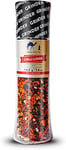 Moulin à épices Chili 165 g de soie Route Company à épices Spice Grinder Moulin à épices contient la plus haute qualité géant rouge chili, noir, grains de poivre, sel de mer, poivrons et Paprika Flocons