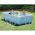 Piscine tubulaire rectangulaire INTEX L3,00 x l1,75 x H0,80m - Acier - 2,006L - Bleu