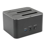 USB 3.0 To Dual Slot HDD Docking Station Offline Clone Supports 2x 16TB GF0