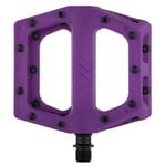 DMR V11 Bike Pedals Flat Platform Nylon Composite Body Chromo Axle - Purple