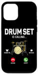 iPhone 12/12 Pro Drummer Drum Set Phone Display Drum Set Is Calling I Must Go Case