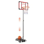 VEVOR Basketball Hoop, 5-7 ft Adjustable Height Portable Backboard System, 32 inch Basketball Hoop & Goal, Kids & Adults Basketball Set with Wheels, Stand, and Fillable Base, for Outdoor/Indoor