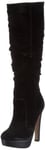 Buffalo London 20353-879 SPLIT SUEDE, Women’s Boots, Schwarz/Black 01, 5 UK (38 EU)