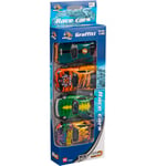 Speed Car Speed Graffiti Biler 4-pack