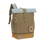 LÄSSIG Sac à dos pour l'école maternelle Sac à dos Rolltop avec sangle de poitrine hydrofuge, 11 litres/Mini Rolltop Backpack Nature Olive