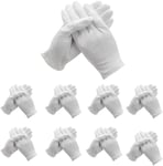 48 Pcs White Cotton Gloves for Dry Hand Moisturizing Cosmetic Eczema Hand Spa ,