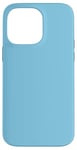 Coque pour iPhone 14 Pro Max Couleur bleu ciel simple