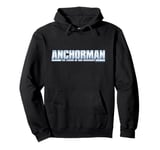 Anchorman The Legend Of Ron Burgundy Silver Logo Pullover Hoodie