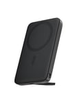 Aukey Magnetic powerbank PB-MS01 6700mAh 15W (black) Nødlader - Svart - 6700 mAh