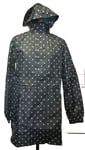 Joules Y GoLightly Navy Spot Spotted Packaway Jacket Waterproof Mac Coat Women 6