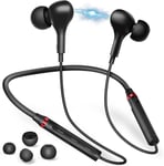 Ecouteurs sans Fil Bluetooth avec Microphone,Intra-Auriculaires Écouteurs Magnétiques Tour de Cou à Deux Pilote,pour Musique Running Sports Gym pour Samsung S22 S21 S20 FE iPhone 13 Pro 12