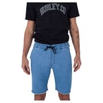 Hurley M Oceancare Short en Chambray Bermuda, Denim22, S Homme