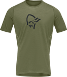 Norrøna Men's Fjørå Wool T-Shirt Olive Night, S