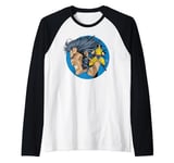 Marvel X-Men Wolverine Profile Circle Portrait Raglan Baseball Tee