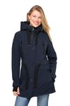 LAURASØN Veste Softshell à intérieur en Polaire bouclée. Capuche à Doublure en Polaire bouclée Marine L 820708130-L