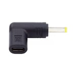 cablecc USB 3.1 Type C USB - C Femelle à DC 12V 4.0x1.7mm Adaptateur de Prise 90 degrés Angle PD simulateur Trigger