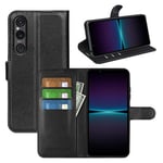 Sony Xperia 1 VI      PU Wallet Case    [Black]