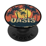 Cool Oasis in Desert with Palm Trees Costume PopSockets Adhesive PopGrip