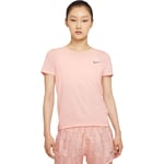 Nike Dri-FIT Run Division Løpe T-skjorte Dame - Rosa - str. S