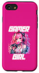 Coque pour iPhone SE (2020) / 7 / 8 Gamer Girl Kawaii Jeu vidéo graphique pour adolescentes et femmes