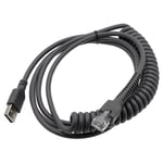 USB-Kabel Spiral USB till RJ45 till Honeywell / Zebra / Symbol 3m