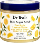 Dr Teal's Shea Sugar Scrub Prebiotic Lemon Balm 538Gm 