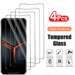 4PCS Härdat Glas För Asus Zenfone 10 Strix 2.5D 9H Skyddande Transparent Skärmskyddsfilm