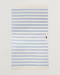 Tekla Organic Terry Beach Towel Isle Blue Stripes