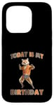 Coque pour iPhone 15 Pro Chemise « Today Is My Birthday Fox »