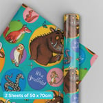 Birthday Wrapping Paper | The Gruffalo | 2 Sheets & 2 Tags | Kids Gift Wrap