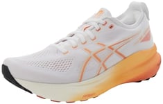 Asics Femme Gel-Kayano 31 Sneaker, Blanc délavé Orange, 42.5 EU