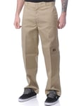 Dickies Men's Double Knee Work Trousers, Beige (Khaki), Size W44/L34