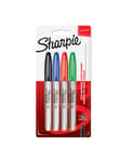 Sharpie Permanent Markers | Fin spids | Forskellige standardfarver | 4 styk