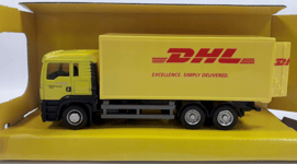 Lorry/Truck MAN Delivery DHL Germany Model Diecast Yellow Toy 1:64