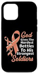 Coque pour iPhone 15 Pro Le dieu du cancer de l'utérin donne des batailles les plus dures aux soldats les plus forts