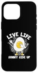 Coque pour iPhone 16 Pro Max Œufs drôles de nourriture Pun Live Life Sunny Side Up