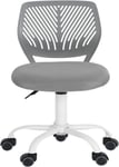 Vcvid Carnation Grey Gaming Pour Enfants,Gamer,Chaise De Bureau,Design Ergonomique Et Moderne,Sans Bras,Hauteur Du Siège,Roues En