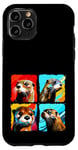 iPhone 11 Pro Otter Pop Art Colorful Drawing Painting Case