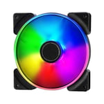 Fractal Design Prisma AL-14 – 140mm Silent computer Fan - PWM Control - Six LEDs - ARGB - Optimized for Silent Computing and High Airflow - LLS Bearings - TripWire Technology - RGB (1-pack)