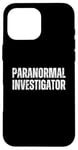 Coque pour iPhone 16 Pro Max Enquêteur paranormal chasse fantôme Halloween