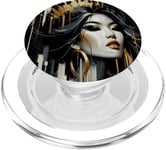 Golden Majesty: The Empress of Shadows PopSockets PopGrip for MagSafe